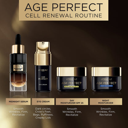 L'Oreal Paris Age Perfect Cell Renewal Eye Cream (0.5 fl oz) – Advanced Anti-Aging Treatment for Dark Circles & Puffiness