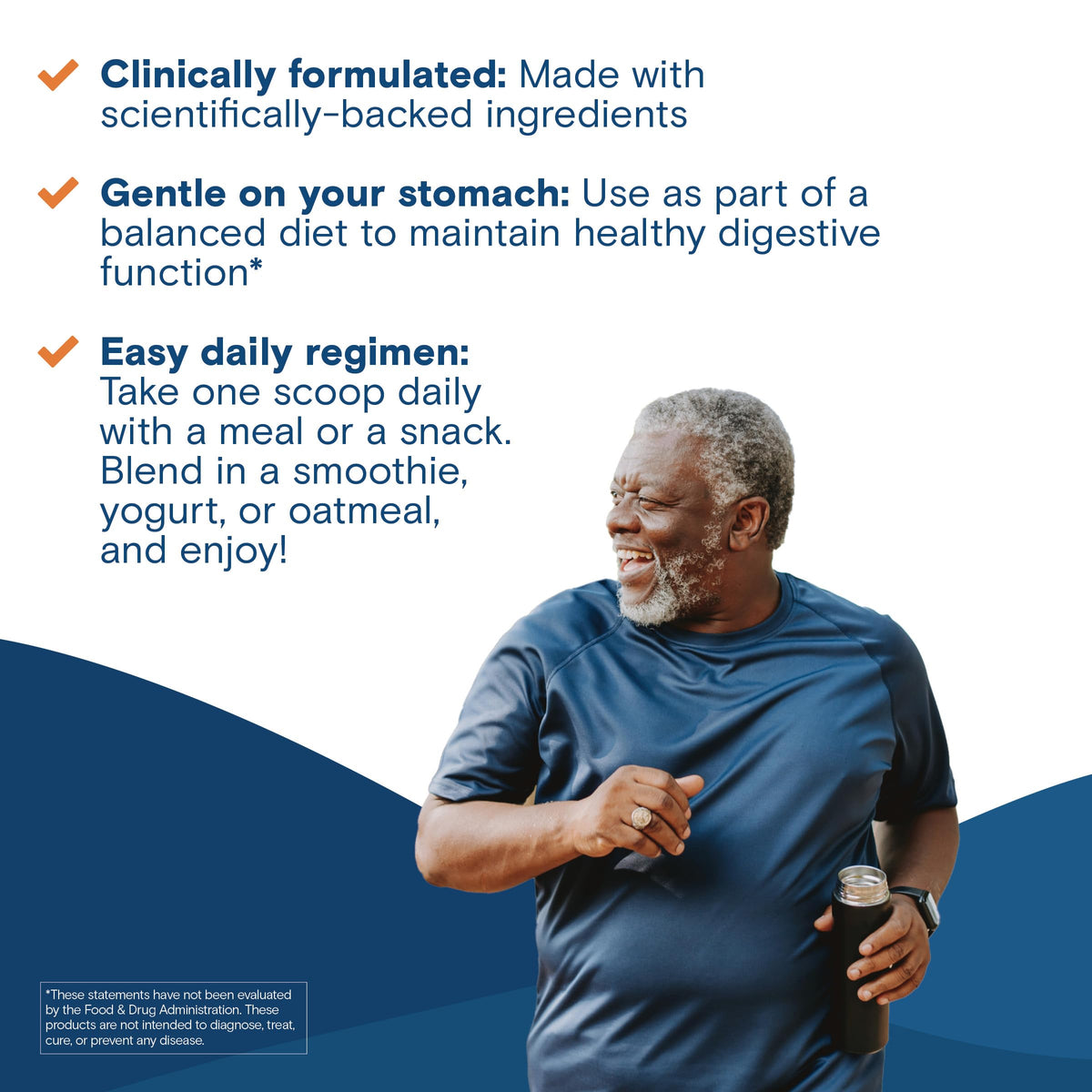 Bariatric Fusion GLP-1 Gut Health Booster | High Fiber GLP1 Booster | Prebiotic Fiber GLP-1 Supplement Powder for Women & Men | 20 Servings