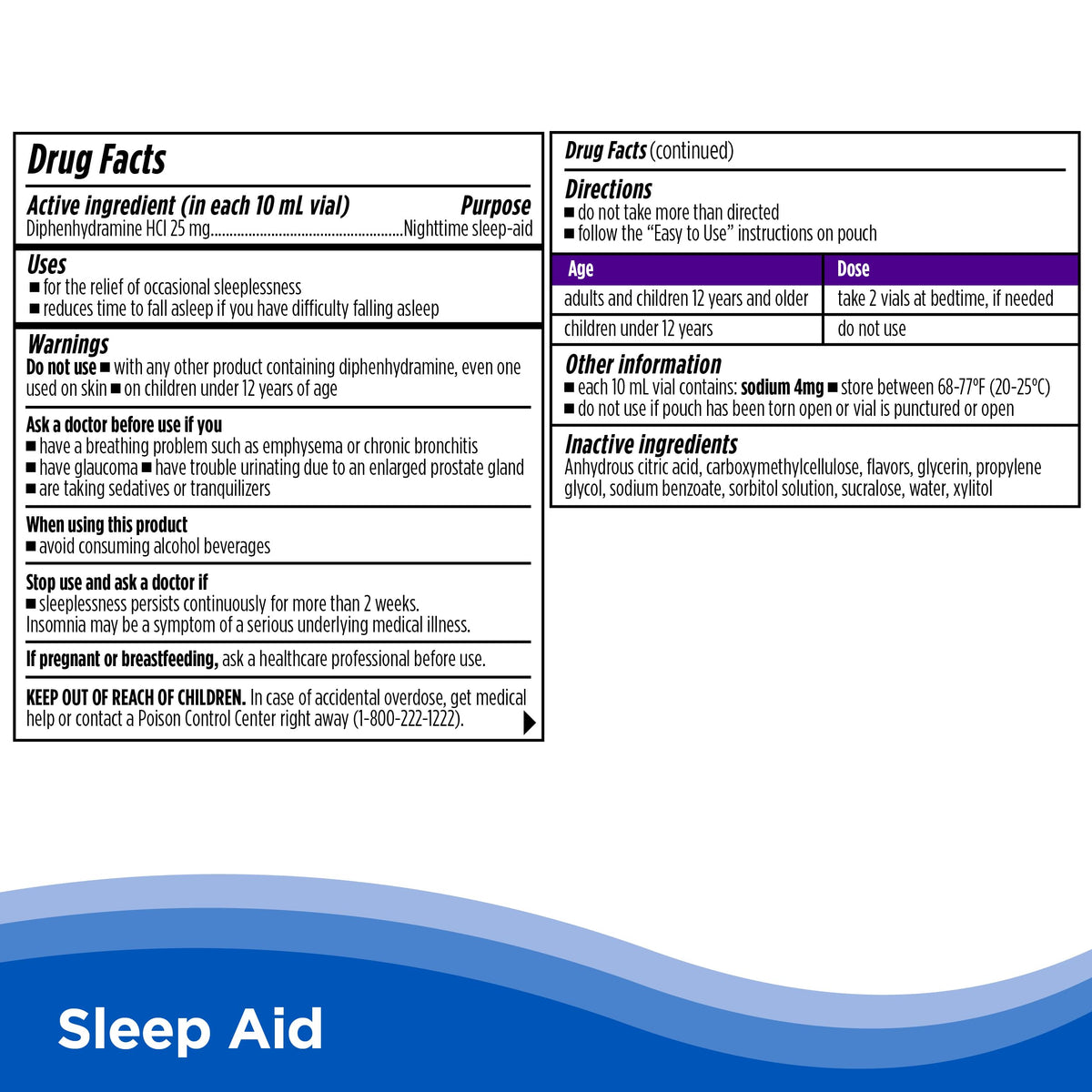 CalmCo Adult Nighttime Sleep Aid, Mixed Berry Flavor, 18 Count