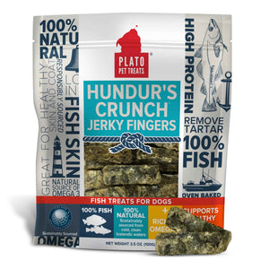 Plato Single Ingredient Wild-Caught Cod Skin Bites Dog - 10 oz
