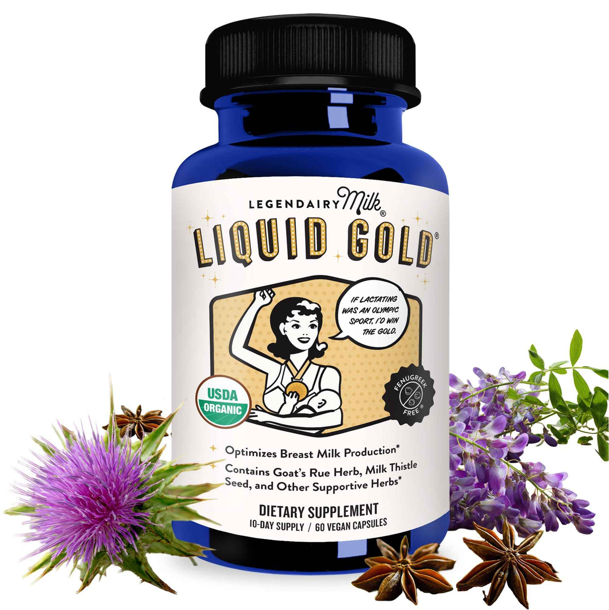 Legendairy Milk Liquid Gold Lactation Support - Lactation Supplement with Organic Goats Rue, Milk Thistle, Shatavari, Fennel, Alfalfa & Anise