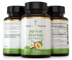 Florida Herbal Pharmacy, Apricot-Graviola Supplement Capsules 10:1 (120 Capsules), 1000 mg Serving (Pack of 1) Florida Herbal PharmacyBuy Supplements Australia