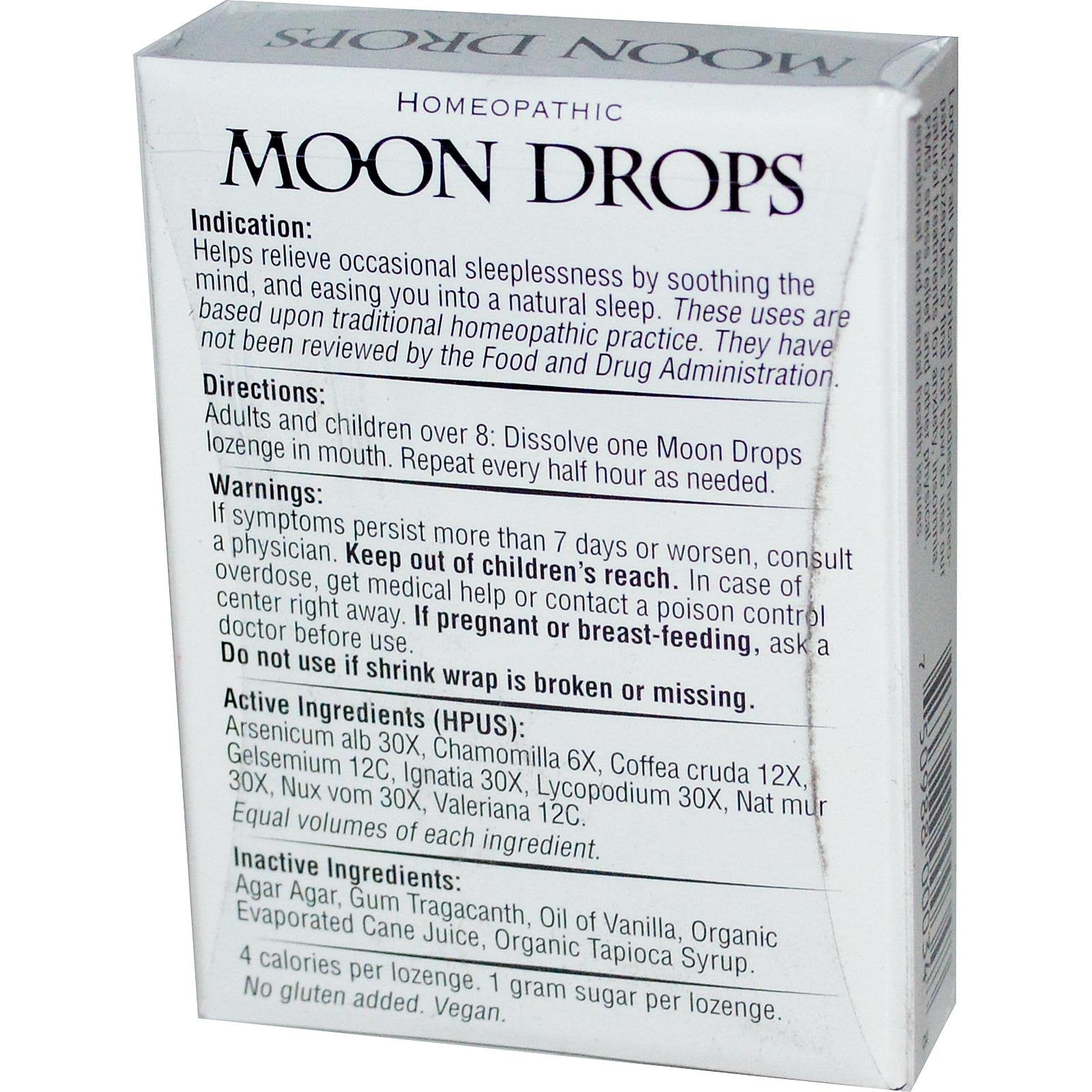 Historical Remedies Moon Drops for Sleep Aid - Case of 12 - 30 Lozenges