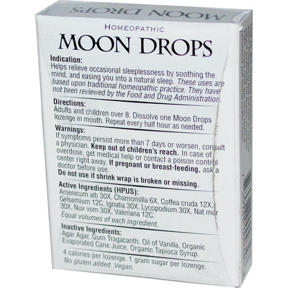 Historical Remedies Moon Drops for Sleep Aid - Case of 12 - 30 Lozenges
