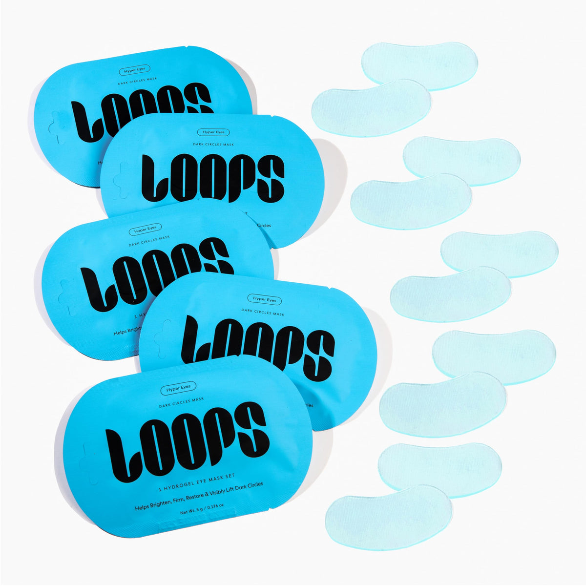 LOOPS Hyper Smooth Eye Hydrogel Eye Masks – Dark Circle & Smoothing 5pc