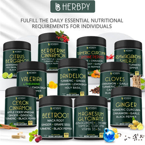 Herbpy 7in1 Clove Supplement Rich in Vitamins & Minerals Supports Digestion, Immune & Heart Health with Cinnamon, Turmeric, Ginger, Cardamom, Garlic & Black Pepper - 100 Vegan Capsules HerbpyBuy Supplements Australia