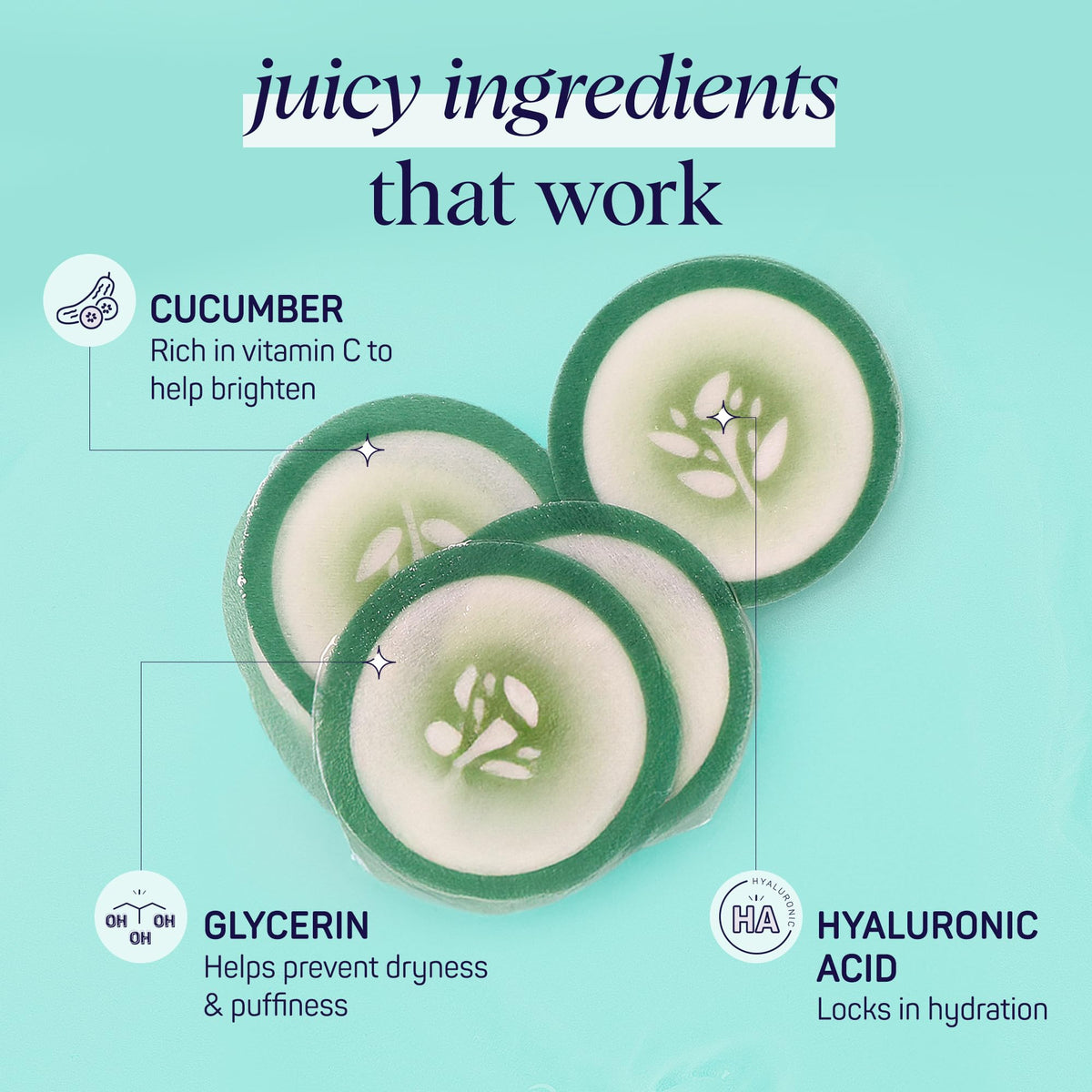 SpaLife Cooling Cucumber Eye Pads – 48 Under Eye Patches for Dark Circles, Puffy Eyes & Daily Depuffing Treatment