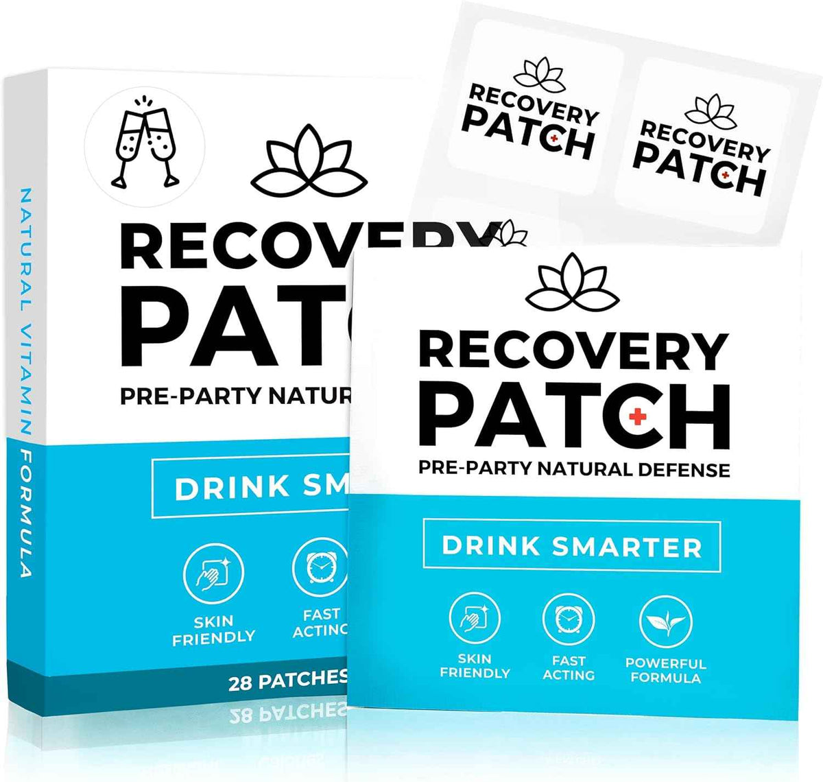 Party - Wake Up Refreshed & Energized - 100% Natural Ingredients Patch, Individually Wrapped, Skin-Friendly & Waterproof, Enhanced Morning Formula - 28 Pack