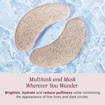 Wander Beauty Baggage Claim Eye Masks - Rose Gold & Gold Foil (2 Pack)