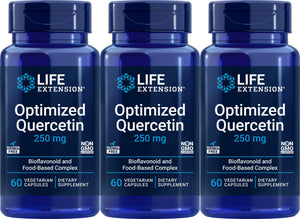 Life Extension Optimized Quercetin Capsules, 60 Vegetarian Capsules (Pack of 3) Life ExtensionBuy Supplements Australia