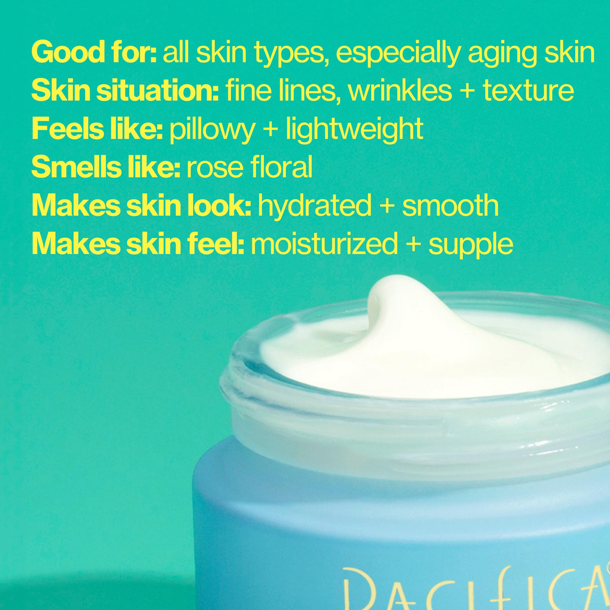 Pacifica Wake Up Beautiful Retinoid Eye Cream - Anti-Aging Night Treatment with Melatonin & Mushrooms for Dark Circles (0.5 fl. oz)