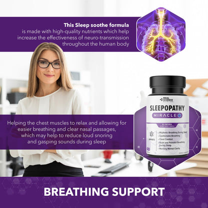 Real Science Nutrition Offers Sleepopathy Miracle to Provide Relief for Difficulty Breathing, Loud snoring, and Morning Headaches
