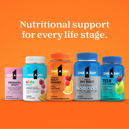 One A Day Multivitamin for Women- Daily Vitamins for Woman with Biotin, Calcium, Folic Acid, Iron & Zinc, Complete Women’s Vitamins, 200 Ct (Packaging May Vary)