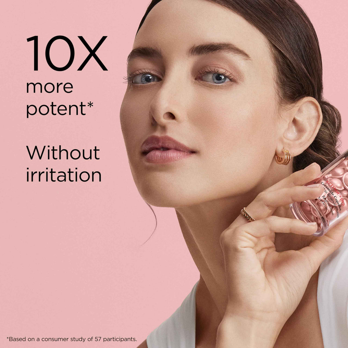 Elizabeth Arden Retinol + HPR Ceramide Rapid Skin Renewing Anti-Aging Face Serum Capsules, Fine Lines & Wrinkles Treatment with Peptides