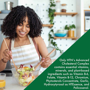 Health Thru Nutrition Advanced Cholesterol Complex - Heart Health Support & Lipid Metabolism with Phytosterols, Policosanol, Hydroxytyrosol, Chromium and More - Vegan, Non-GMO (Pack of 90)