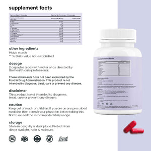 mars by GHC Growth Max Combo - Nitric Oxide Capsules + SurgeMax Capsules - Performance & Vitality Support - 120 Capsules - Pack of 1