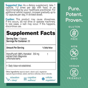 ecoNugenics Brain Health Supplement Bundle - PectaSol Modified Citrus Pectin Fiber + HonoPure Magnolia Bark Extract - Nootropic Pack for Sleep, Stress Relief, Cognitive Function, GABA Support