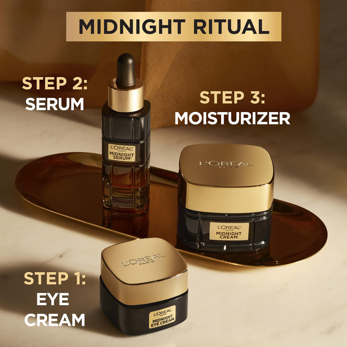 L’Oreal Paris Age Perfect Cell Renewal Midnight Eye Cream - Antioxidant Recovery Complex for 8 Signs of Aging (0.5 oz + Night Cream Sample)