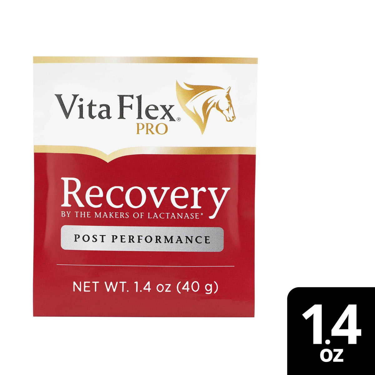 Vita Flex Pro Recovery by the Makers of Lactanase, Post Performance Horse Supplements 40 g, Show Safe Muscle Recovery Supplements, Amino Acids for Horses, Strength & Joint Health