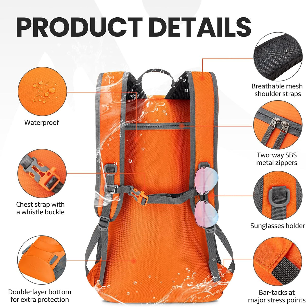Venture Pal 40L Lightweight Packable Travel Hiking Backpack Daypack