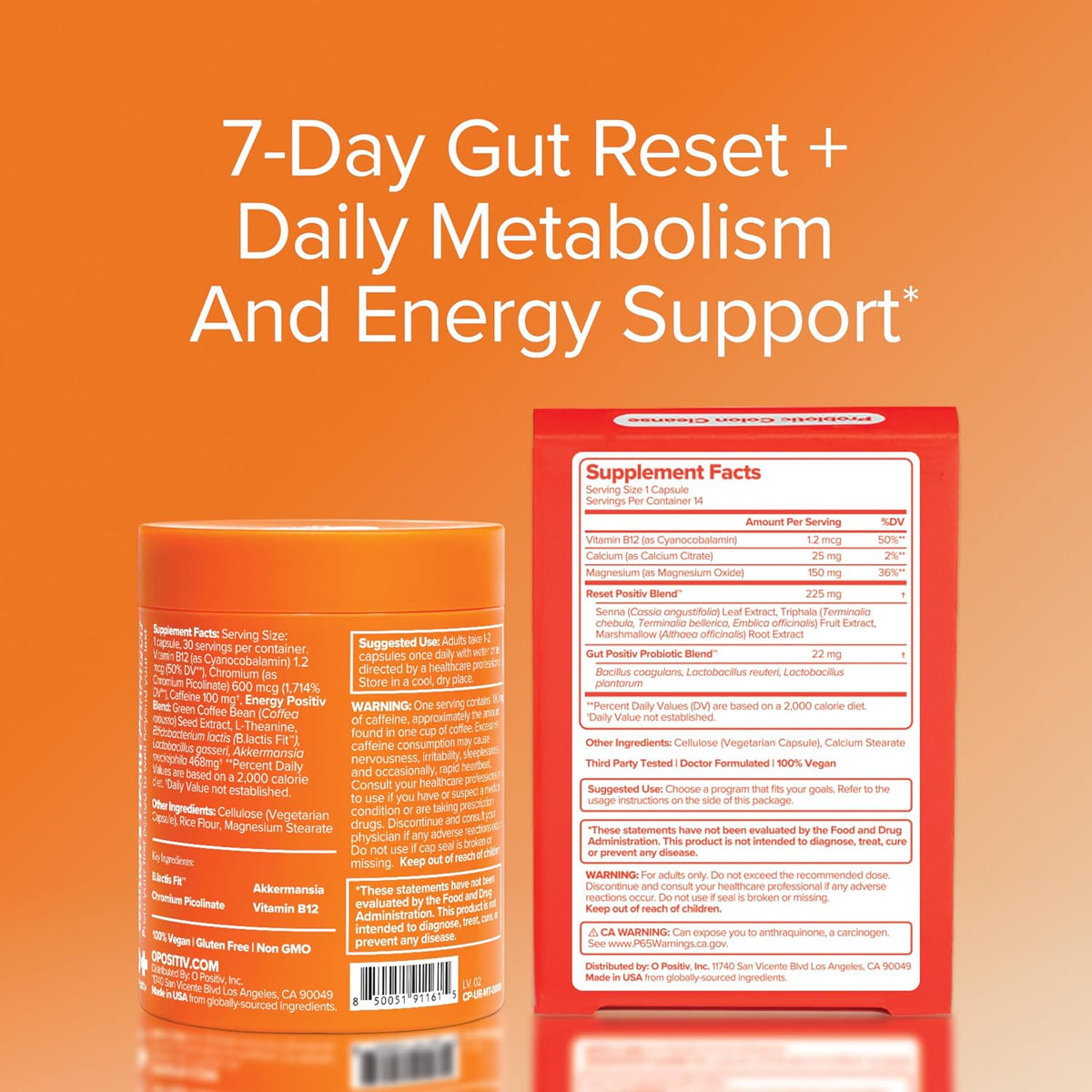 O Positiv URO Gut Reset Bundle - Metabolism + Colon Cleanse