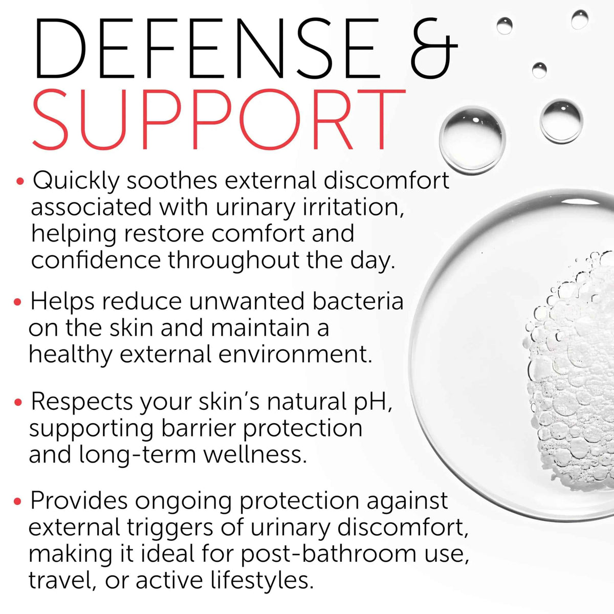 Feminine Spray - UTI Treatment for Women - UTI Defense & Intimate Odor Control - Daily Feminine Hygiene Spray - Eliminate Harmful Bacteria - Gentle, Safe, Travel-Friendly & pH-Balanced - 5.1 fl oz