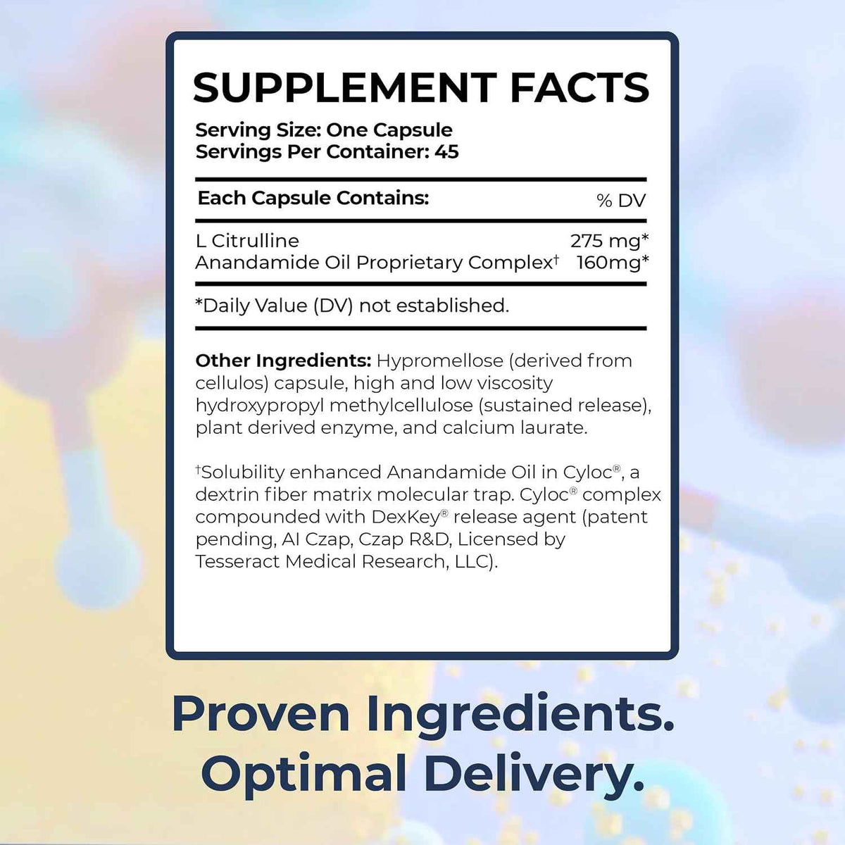 Tesseract Medical Research TetraCumin SR Joint Support Supplement & AnaQuell QR, Stress Relief & Mood Support Supplement