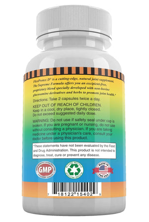 Daily Health, Flexprotex D 884mg Joint Muscle Support 120 Capsules Natural Herbal Turmeric Chondroitin Glucosamine Yucca Boswellia Hyaluronic Acid Ashwagandha D3 Magnesium (1 Month Supply) Daily HealthBuy Supplements Australia