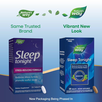 Nature's Way Sleep Tonight, Melatonin-Free Sleep Support*, 28 Tablets