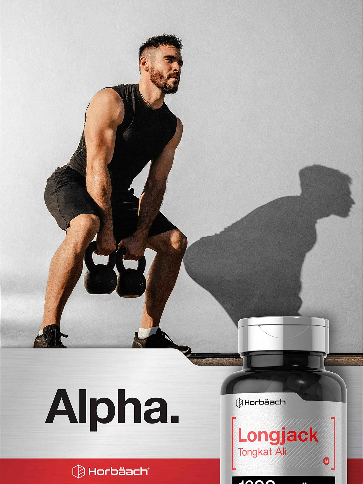Horbäach Longjack Tongkat Ali for Men and Women - 120 Capsules - Extract Supplement - Maximum Strength Pills
