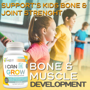 Fawelo I Can Grow (2 Pack) - for Kids 10+ and Teens - Enhances Natural Development - Strength Bone, Muscle & Joints - Immunity & Overall Health - Transparent Ingredients - Made in the USA