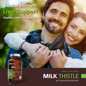 OmniBiotics The Ultimate Liver Care Package Liver Reboot + Certified Organic Milk Thistle 4X Concentrate for Comprehensive Daily Support