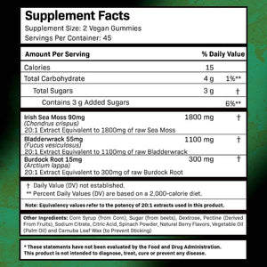 WELLNESS LABSRX Creatine Gummies 5000mg - Sea Moss Gummies 3200mg - Bundle
