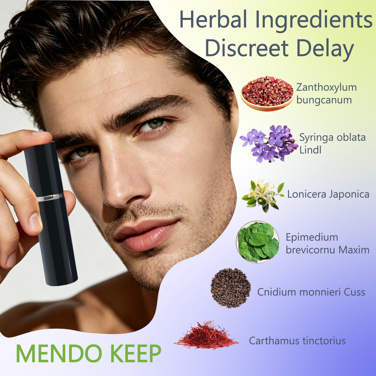 MENDO Keep Desensitizing Delay Spray for Men,Clinically Proven to Help Men Last Longer in Bed-Climax Control-0.17 FL OZ/5ML