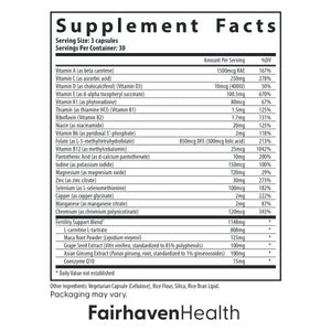 Fairhaven Health FertilAid for Men | Male Fertility Supplement for Count and Motility | Pre-Conception Support with L-Carnitine, CoQ10, Maca and Zinc | 90 Capsules | 3 Month Supply Fairhaven HealthBuy Supplements Australia