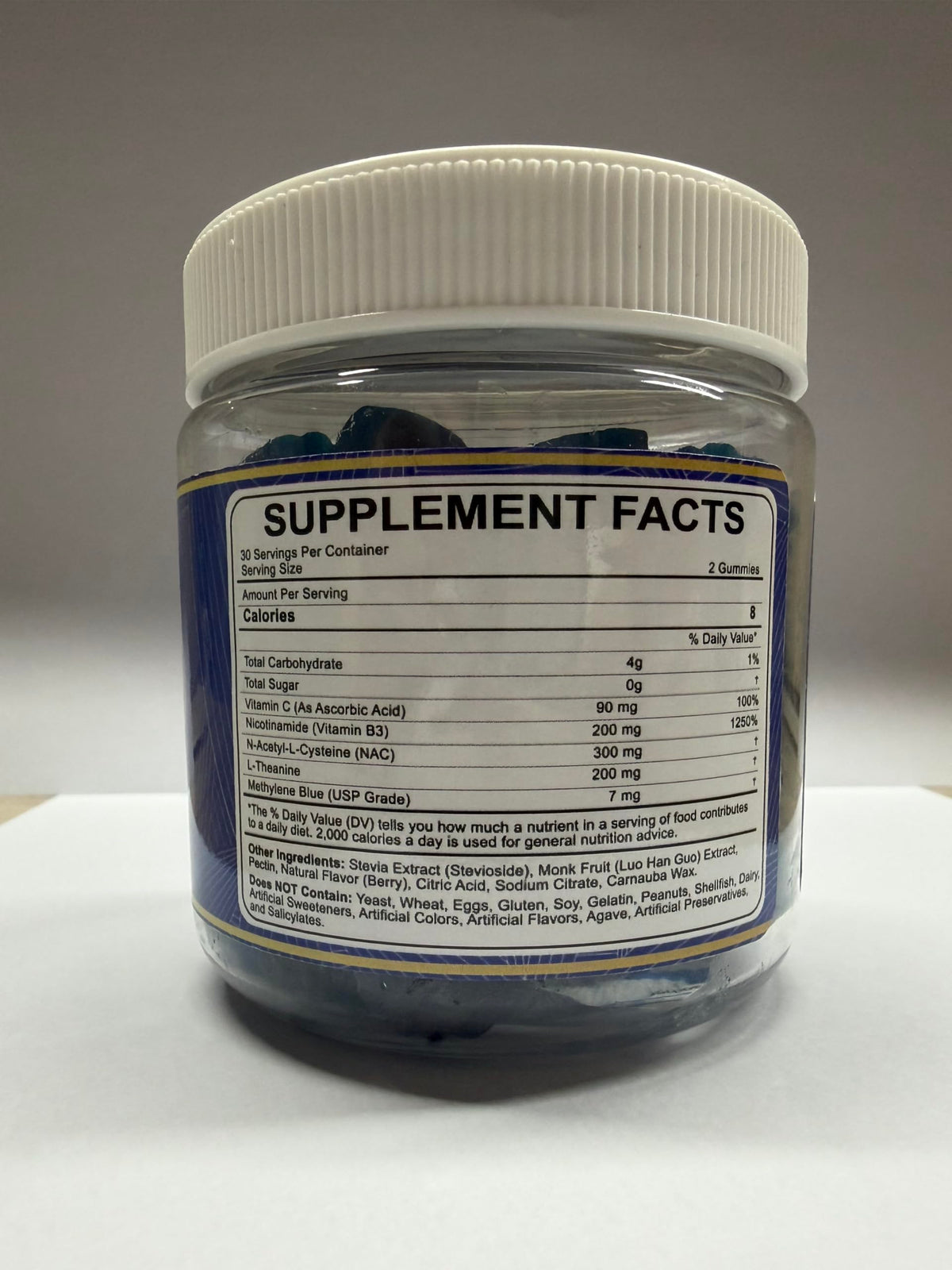 LILICARE Methylene Blue Gummies for Humans - Fast-Absorbing, Vegan, 120 Counts