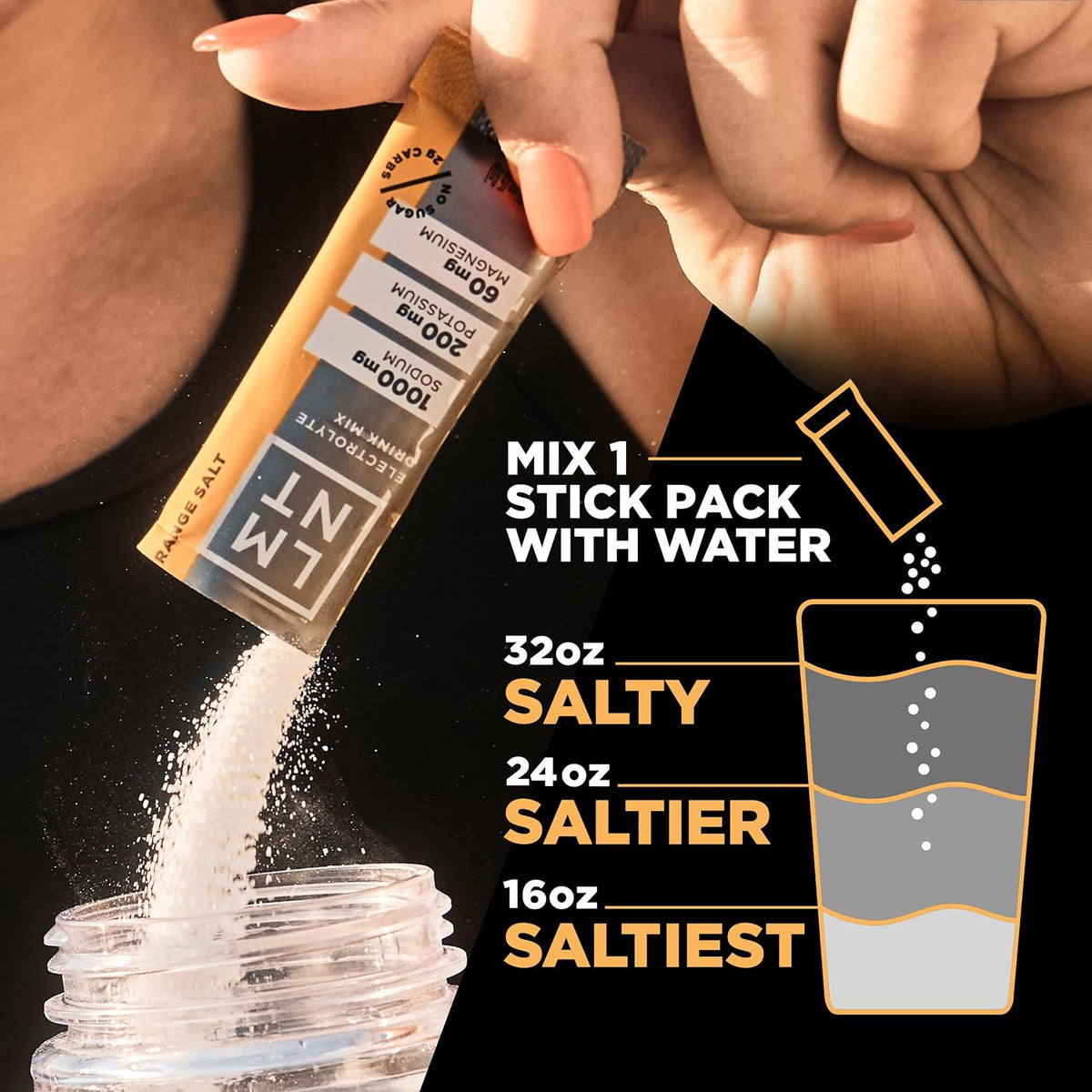LMNT Zero Sugar Electrolytes - Orange Salt - Drink Mix - 30-Count
