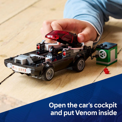 LEGO Marvel Spider-Man vs. Venom Muscle Car Toy - Building Set for Kids, Boys and Girls, Ages 7+ - with Spider-Man, Venom, and Spider-Woman Minifigures - Superhero Gift Idea for Birthday - 76309
