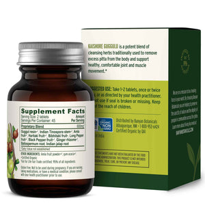 Banyan Botanicals Kaishore Guggulu - Organic Joint Support Supplement - Traditional Blend that Supports Healthy Joints, Muscles, and Connective Tissue* - 90 tablets - Non-GMO Sustainably Sourced Vegan