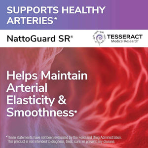 NattoGuard SR, Nattokinase Complex, 60 Day Supply, Sustained Release Formula for Daily Circulation Support, Advanced Bioavailability, Hypoallergenic, 120 Capsules