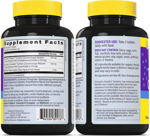 Magnesium & Curcumin Bundle: InnovixLabs Advanced Magnesium (150 Time-Release Capsules) InnovixLabs Turmeric Curcumin (100 Time-Release Tablets). Promotes Relaxation, Bones, Muscle and Immune Health.*