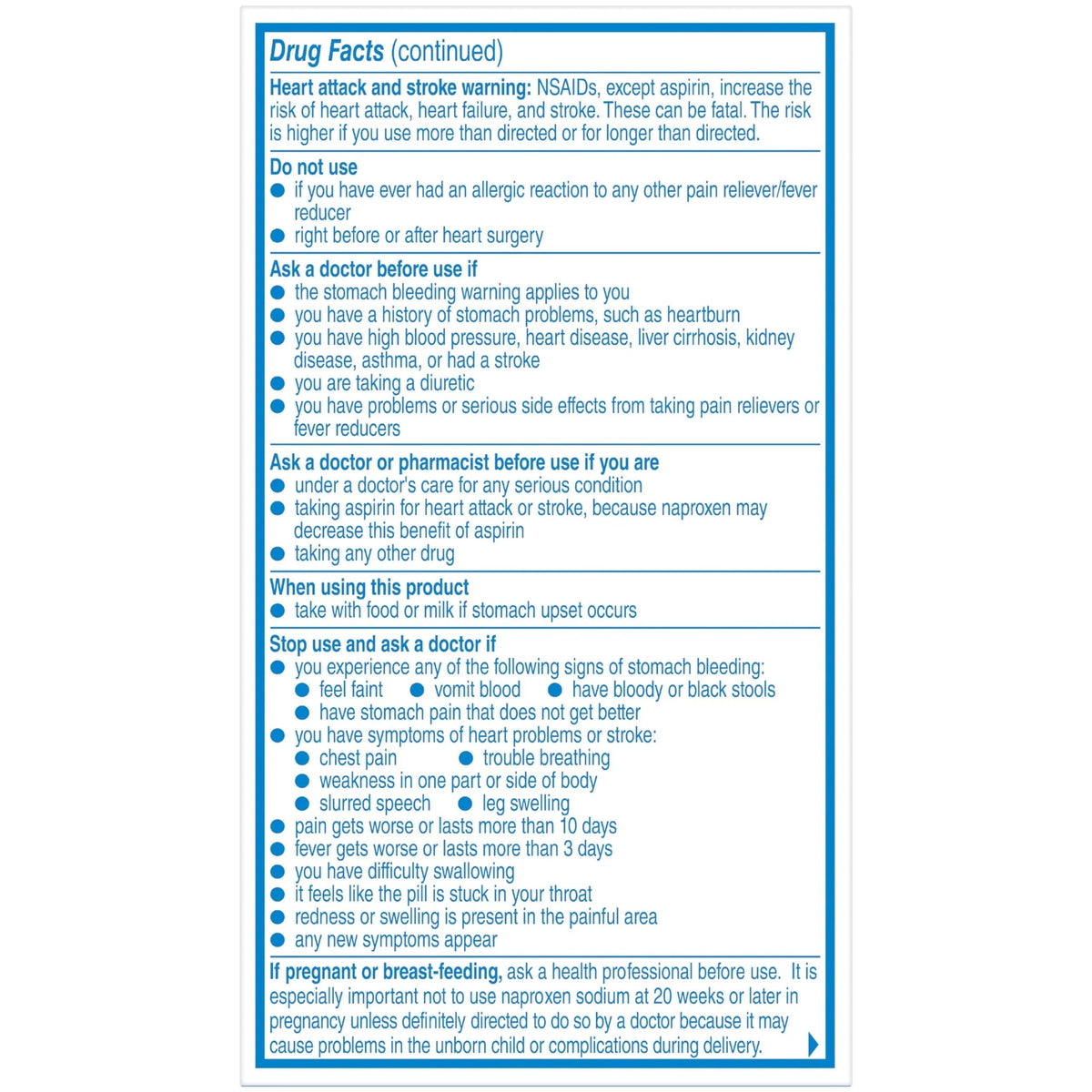 Aleve Pain Relief Naproxen Sodium Caplets ‐ 50 Count AleveBuy Supplements Australia