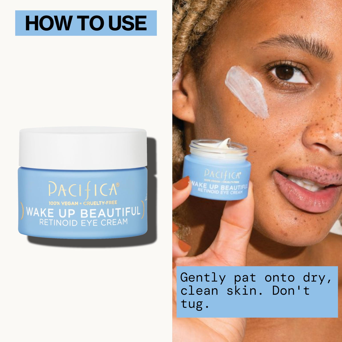 Pacifica Wake Up Beautiful Retinoid Eye Cream - Anti-Aging Night Treatment with Melatonin & Mushrooms for Dark Circles (0.5 fl. oz)