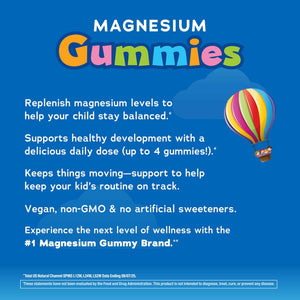 Natural Vitality Calm, Magnesium Citrate Kids Supplement, Stress Relief Gummies, Supports a Healthy Response to Stress