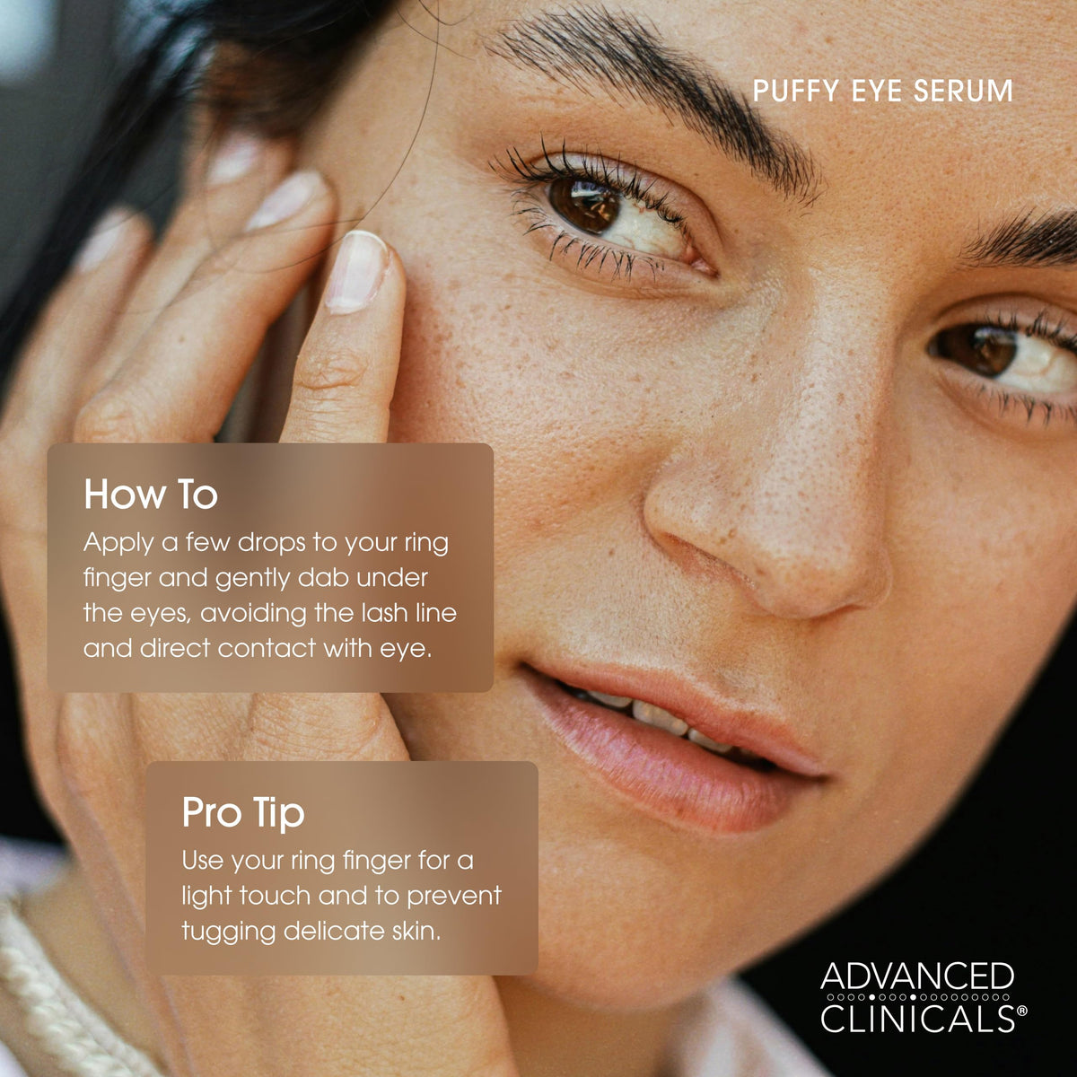 Advanced Clinicals Puffy Eye Serum – Vitamin C & Caffeine Duo (52ml x 2)