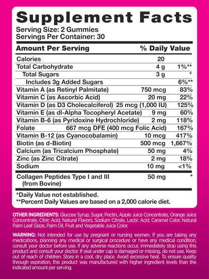 PINK Multivitamin Gummies for Women | Non-GMO & Gluten Free