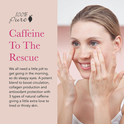 100% PURE Coffee Bean Caffeine Eye Cream – Refresh & Hydrate (10ml)
