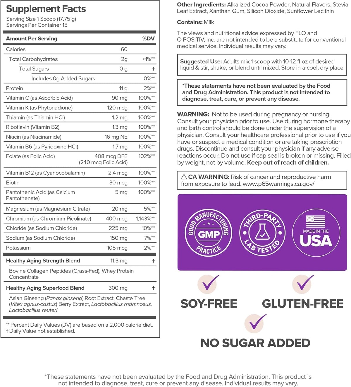 MENO Healthy Aging Collagen & Protein, Chocolate Brownie - 15 Servings