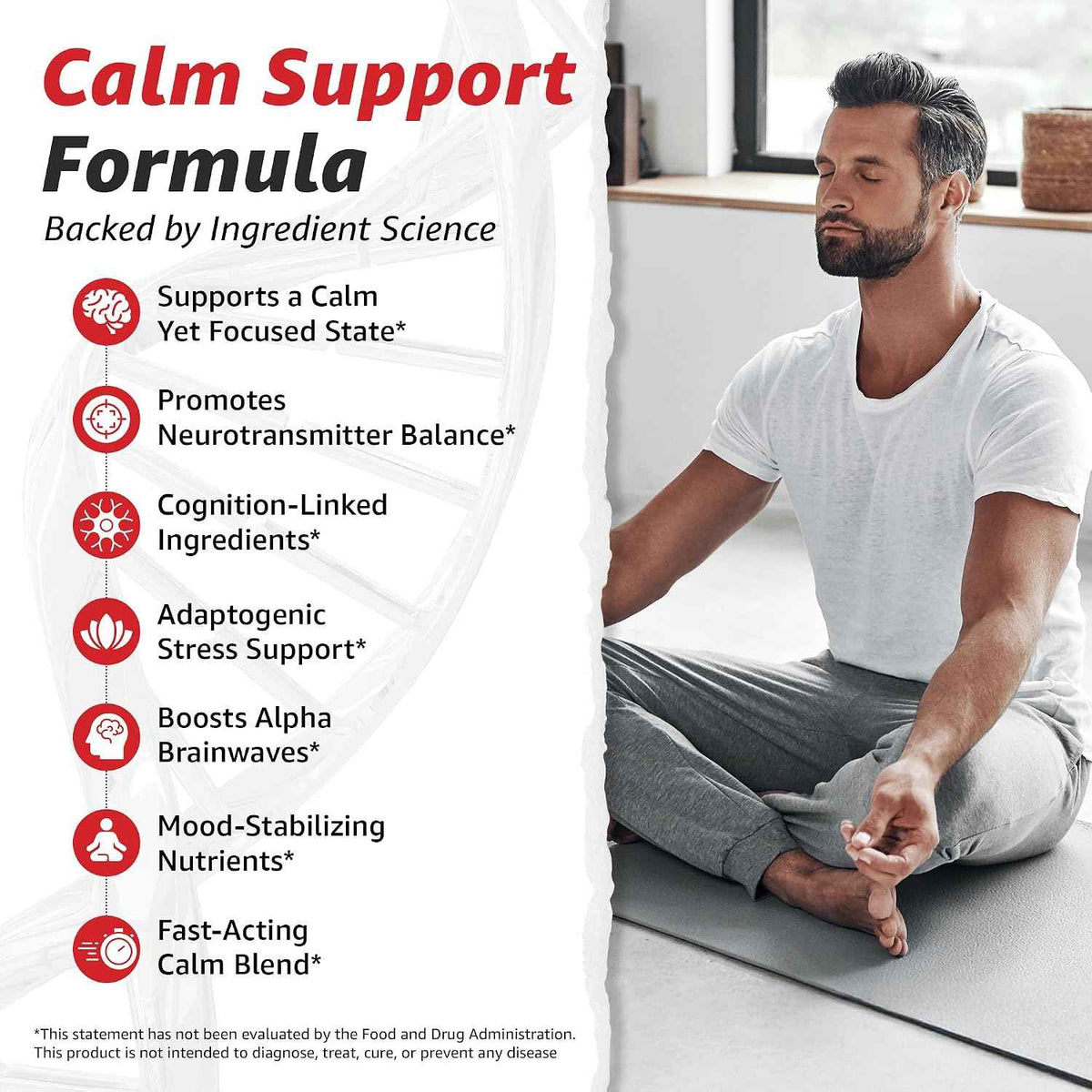 10X Health Calm Drops - 100mg, 2.03 Fl Oz - Gaba Supplements: 100mg L-Theanine, Calm & Stress Support, Natural Flavor, 2.03 Fl Oz