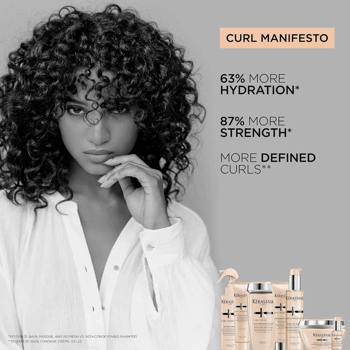 Kérastase Curl Manifesto Crème de Jour - Enhances Curls, 5.07 Fl Oz